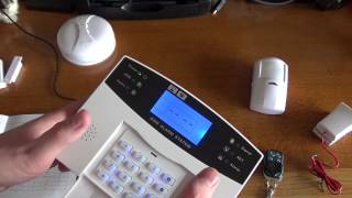 GSM Burglar Alarm Unboxing and Basic Setup [upl. by Adnwahsat]