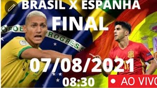 Brasil X Espanha 0708 AO VIVO com imagem HD  JOGOS OLIMPICOS FINAL [upl. by Araj322]