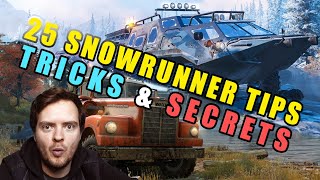 25 ESSENTIAL SnowRunner tips tricks amp secrets [upl. by Nnaeed267]