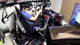 Rcraft motion simulator with VR  Dirt Rally play [upl. by Audre]