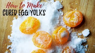 Cured Egg Yolk Recipe  How To Make Cured Egg Yolks [upl. by Nilcaj755]