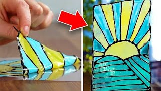 12 Colorful DIY Art Projects and Hacks [upl. by Garap]