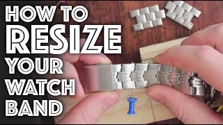 How to Resize  Adjust a Watch Band [upl. by Elleret]