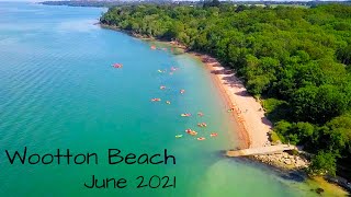 Wootton Beach by drone includes Woodside Retreat  June 2021 [upl. by Ninazan]