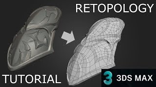 Retopology in 3DS Max Tutorial [upl. by Anett]