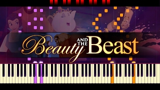 Be Our Guest Piano  Beauty and the BEAST [upl. by Ademordna]