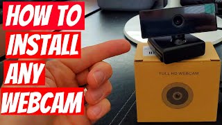 HOW TO INSTALL ANY WEBCAM  QUICK amp EASY [upl. by Ahel]