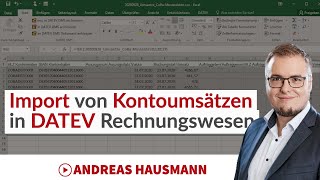 Import der Kontoumsätze in DATEV Rechnungswesen [upl. by Rosenblast186]