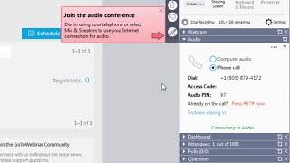 GoToWebinar Attendee Quick Tip [upl. by Gabbey]