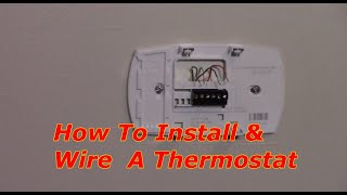 How To Replace A Thermostat Honeywell [upl. by Cho]