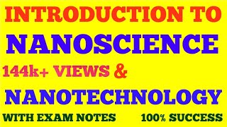 NANOSCIENCE AND NANOTECHNOLOGY  INTRODUCTION TO NANOSCIENCE amp NANOTECHNOLOGY  WITH EXAM NOTES [upl. by King862]