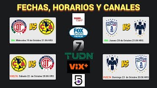 FECHAS HORARIOS y CANALES CONFIRMADOS para las SEMIFINALES en la LIGA MX APERTURA 2022 [upl. by Margaretta626]