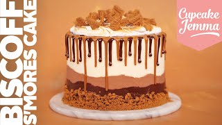 EPIC Biscoff Smores Layer Cake  Full Recipe amp Tutorial  Cupcake Jemma [upl. by Frasch]