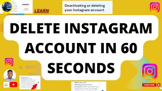 How to delete Instagram account [upl. by Ycats957]