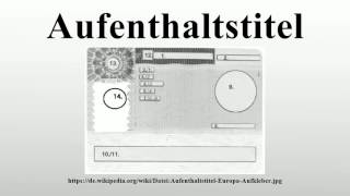 Aufenthaltstitel [upl. by Nrevel]