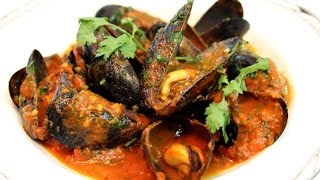 Mussels Moules Moroccan Style Recipe  CookingWithAlia  Episode 283 [upl. by Bunting]