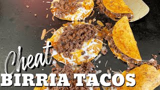 Birria Style Tacos on the Flat Top Grill [upl. by Crutcher]