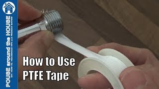 How to use PTFE tape Teflon tape tutorial Plumbing for beginners [upl. by Haerr]