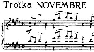 Tchaikovsky Troika Op 37 No 11  November [upl. by Margy945]