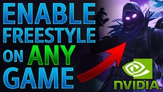 How to enable NVIDIA freestyle on ANY GAME [upl. by Gutow]