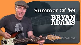 Summer of 69 by Bryan Adams  Easy Guitar Lesson [upl. by Home470]