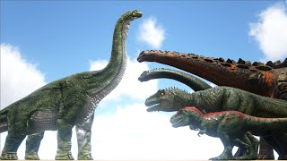 Brachiosaurus VS ARK Dinosaurs  Cantex [upl. by Erfert723]