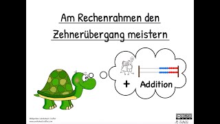 Zehnerübergang am Rechenrahmen Addition Zahlenraum 20 Mathe Klasse 1 [upl. by Ailimat768]