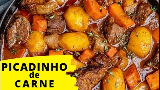 Aprenda como fazer PICADINHO DE CARNE COM BATATA E CENOURA  Para um almoço rápido e saboroso [upl. by Chatterjee295]