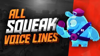 SQUEAK Voice Lines  Brawl Stars [upl. by Tserrof]