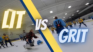 HOCKEY GOALIE FIGHT  GoPro Hockey [upl. by Ahsier]