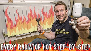 HOW TO GET EVERY RADIATOR HOT  AUTOMATIC BALANCING [upl. by Nuawtna]