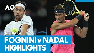 Fabio Fognini vs Rafael Nadal Match Highlights 4R  Australian Open 2021 [upl. by Atnahsal]