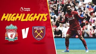 Highlights Liverpool 40 West Ham United  Mane at the double [upl. by Nnaharas]