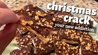 CHRISTMAS CRACK  SALTINE CRACKER TOFFEE [upl. by Aranahs]