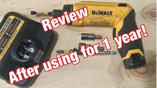 DEWALT Gyroscopic screwdriver review after using for 1 YEAR [upl. by Galatea]