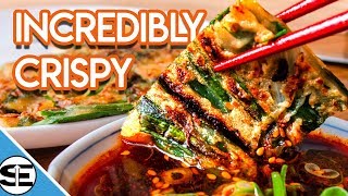 How To Make Korean Pancake Crispy [upl. by Amanda]