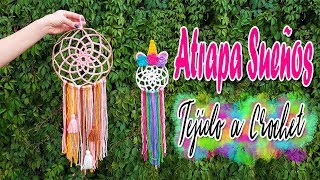 ATRAPASUEÑOS Tejido a Crochet PASO A PASO  Dreamcatcher CUALQUIER TAMAÑO [upl. by Keyte]