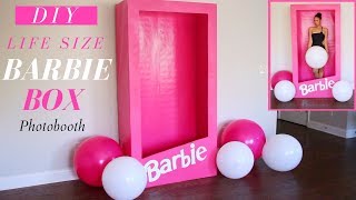 Barbie Box DIY  Dollar Tree Barbie Box DIY Tutorial [upl. by Blim976]