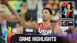 Slovenia v USA  Game Highlights  Quarter Final  2014 FIBA Basketball World Cup [upl. by Goody]