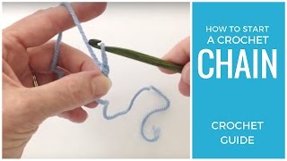 How to Start a Crochet Chain [upl. by Annadiane]