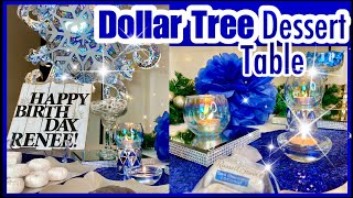 EASY DIY DOLLAR TREE DESSERT TABLE [upl. by Dolf]