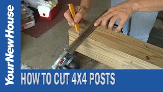 How to Cut 4X4s with a Circular Saw [upl. by Debee]