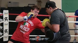 FULL CANELO ALVAREZ TRAINING WORKOUT FOR GENNADY GOLOVKIN 2 REMATCH FIGHT [upl. by Ynor]