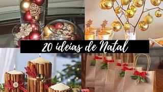 20 IDEIAS DE DECORAÇÃO DE NATAL SIMPLES E BARATA [upl. by Macgregor416]