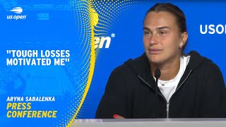 Aryna Sabalenka Press Conference  2024 US Open PreTournament [upl. by Ytok]