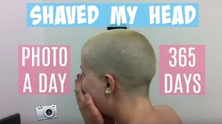 Shaved My Head  Hair Growth In 365 Days  Timelapse [upl. by Philender635]