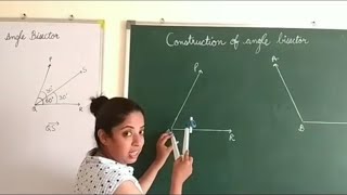 Construction of angle bisector [upl. by Aham]