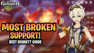 ULTIMATE BENNETT GUIDE • How To Build Bennett  Artifacts Weapons In Hindi  Genshin Impact [upl. by Aigil]