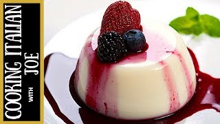 Panna Cotta  Cooking Italian with Joe [upl. by Ioves]