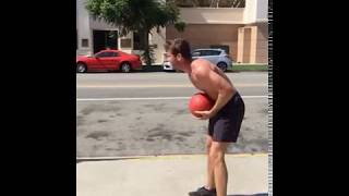 Armie Hammer Posts Video from His Shirtless Outdoor Workout [upl. by Wadlinger]